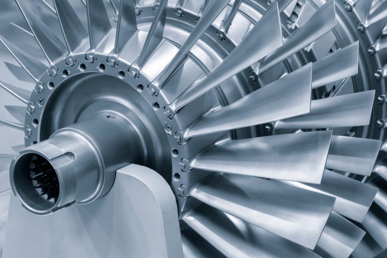 Steel,Blades,Of,Turbine,Propeller,3d,Printing.,Close-up,View