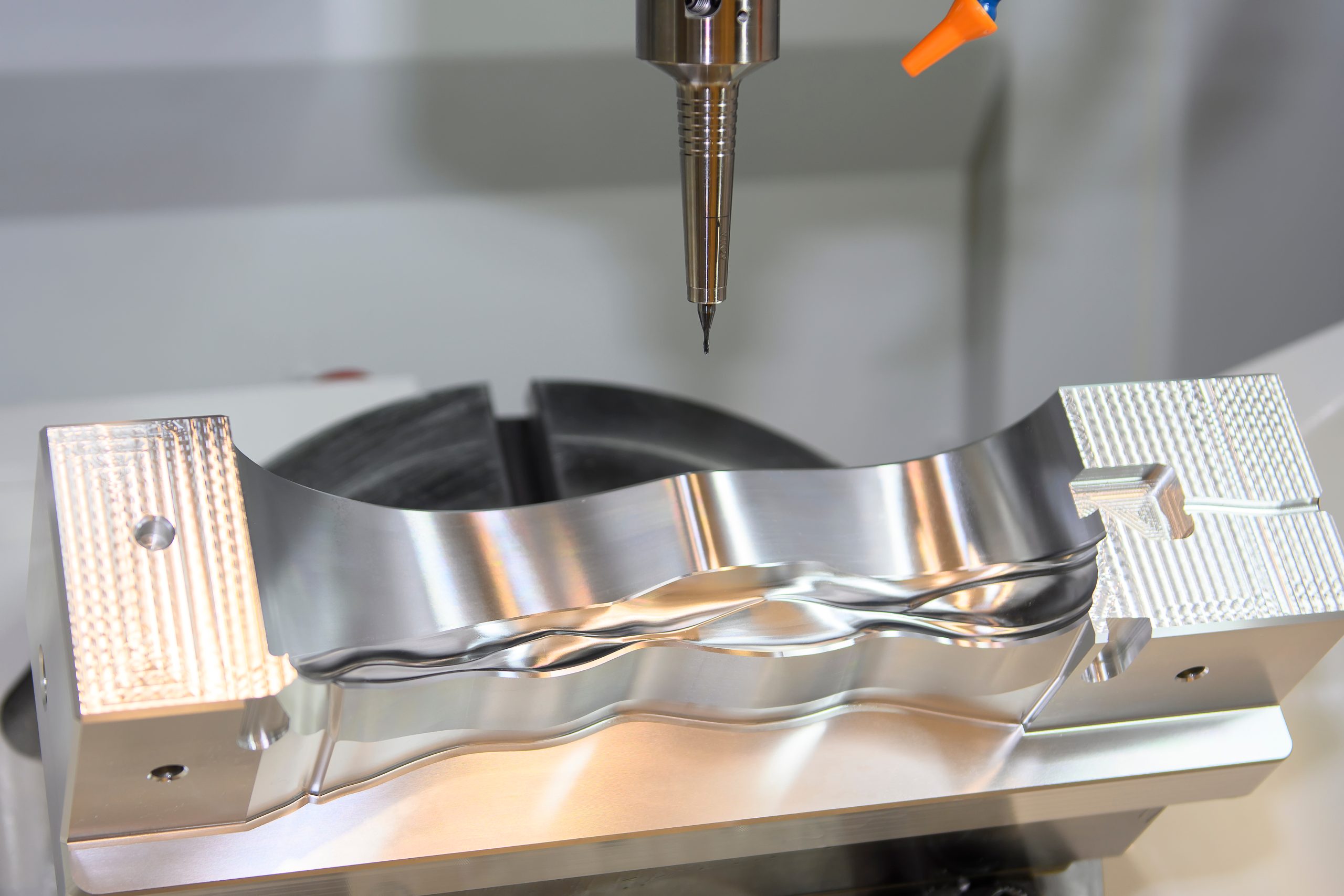Jlypt 5-axis CNC machine performing precision aerospace component machining