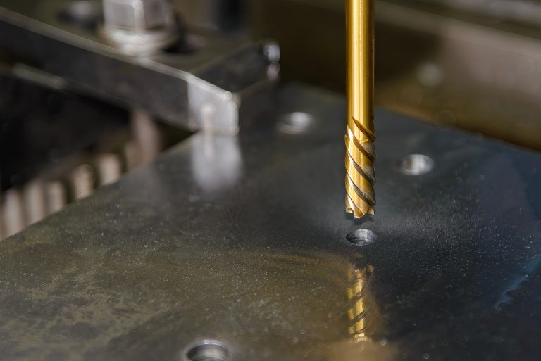 The hole finishing process on CNC milling machine with reamer tool tools