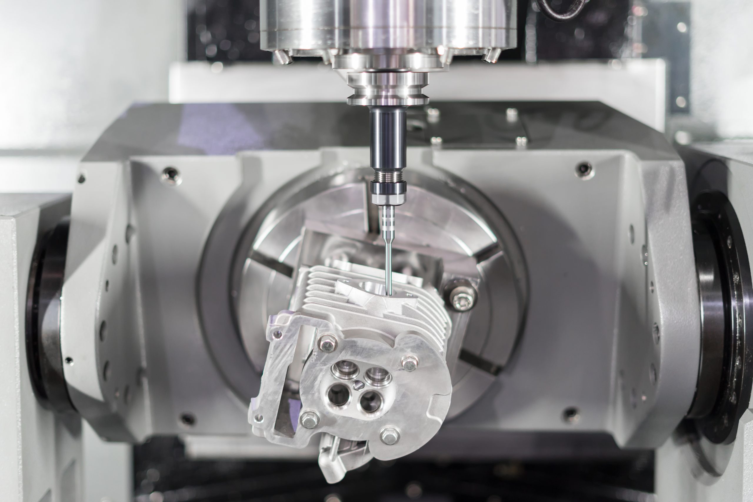 Jlypt 5-axis CNC machine product in operation demonstrating precision machining