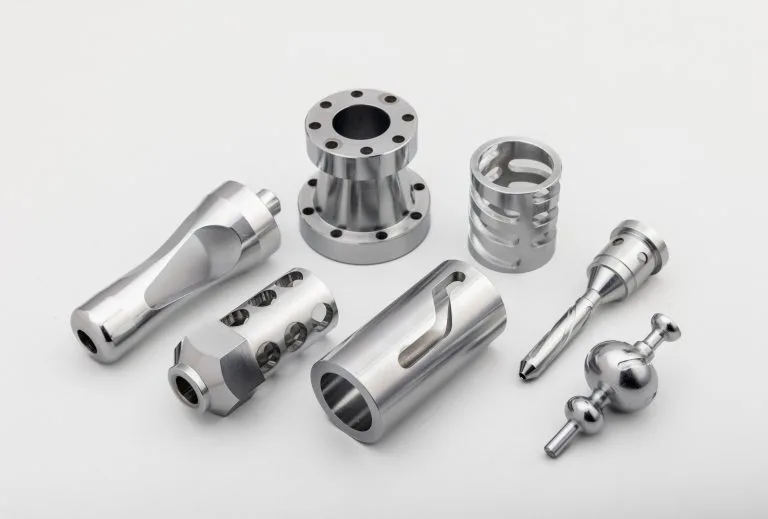 Precision,Turned,Metal,Components,Made,On,Cnc,Machines,For,Engineering