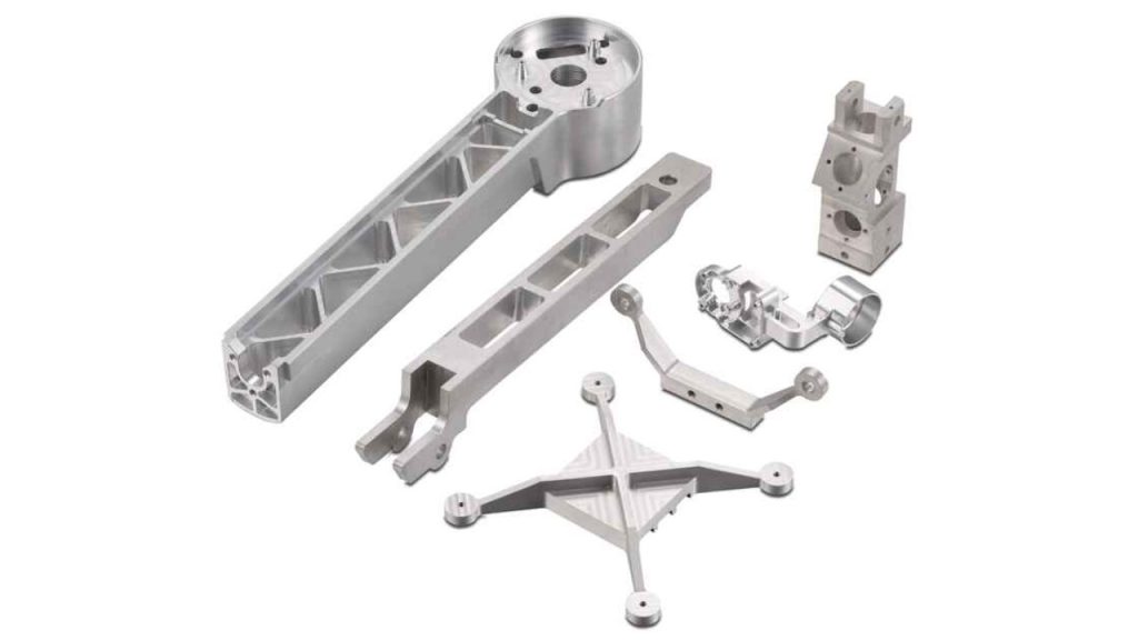 CNC drone motor mounts in 7075-T6 with controlled bolt-circle true position and flatness