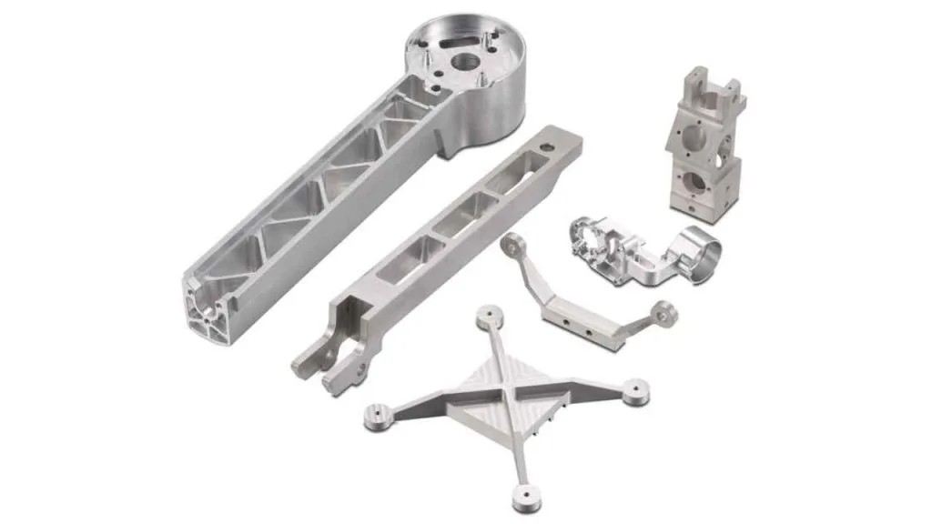 CNC drone motor mounts in 7075-T6 with controlled bolt-circle true position and flatness