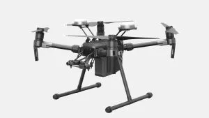 OEM UAV components manufacturer verifying a gimbal housing using CMM inspection