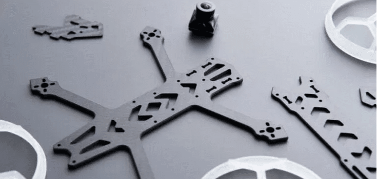 Precision drone parts manufacturing on a 5-axis CNC for a lightweight frame node