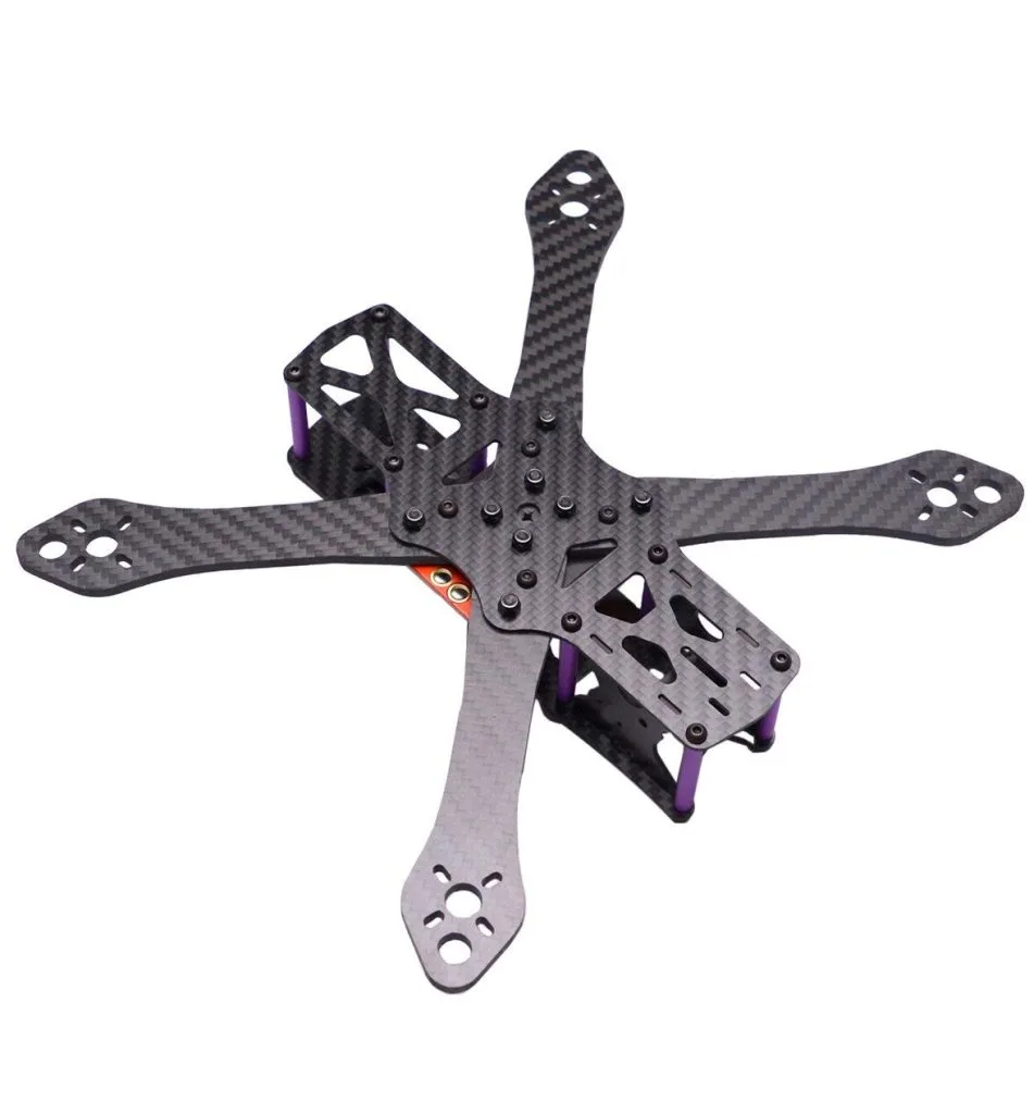 Quadcopter frame CNC cutting on a carbon fiber top plate
